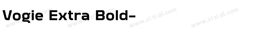 Vogie Extra Bold字体转换 Vogie Extra Bold字体转换